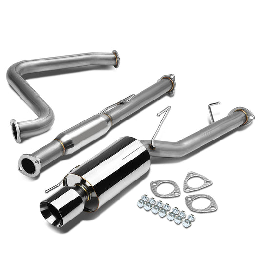 TUBERIA CATBACK CATBACK - 92-96 HONDA PRELUDE - SINGLE ROLLED TIP - STAINLESS STEEL