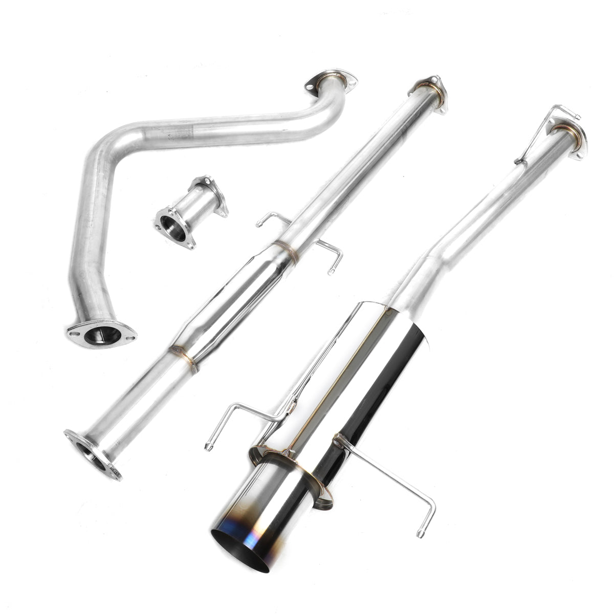 TUBERIA CATBACK CATBACK - 97-01 HONDA PRELUDE - SINGLE BURNT TIP - STAINLESS STEEL