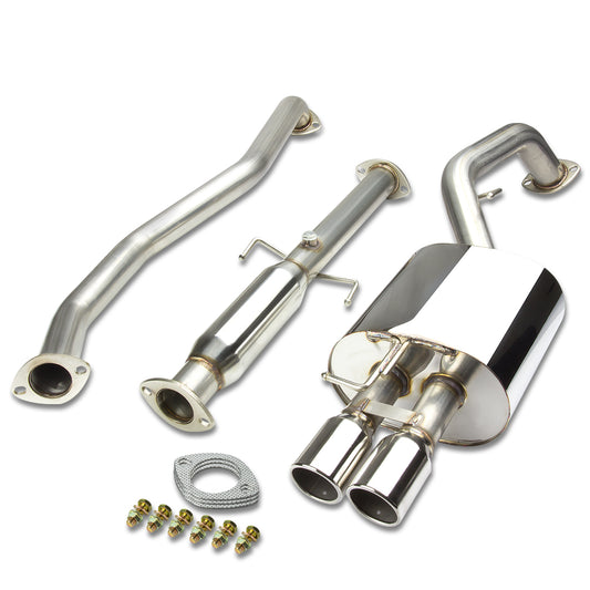 TUBERIA CATBACK CATBACK - 05-09 KIA SPECTRA SEDAN - DUAL ROLLED TIP - STAINLESS STEEL