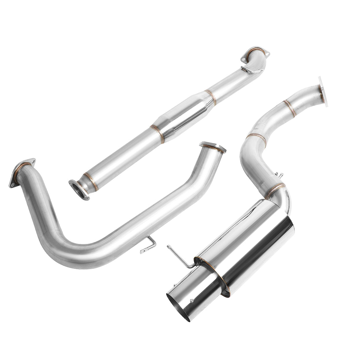 TUBERIA CATBACK CATBACK - 00-05 MITSUBISHI ECLIPSE V6 - SINGLE TIP - STAINLESS STEEL