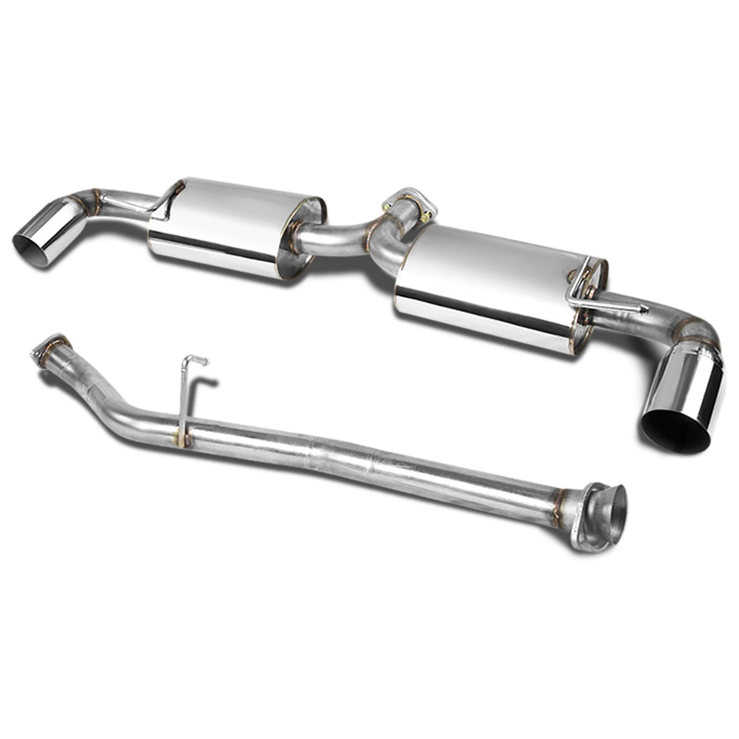 TUBERIA CATBACK CATBACK - 04-09 MAZDA RX9 - DUAL TIP - STAINLESS STEEL