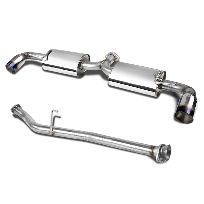 TUBERIA CATBACK CATBACK - 04-09 MAZDA RX9 - DUAL BURNT TIP - STAINLESS STEEL