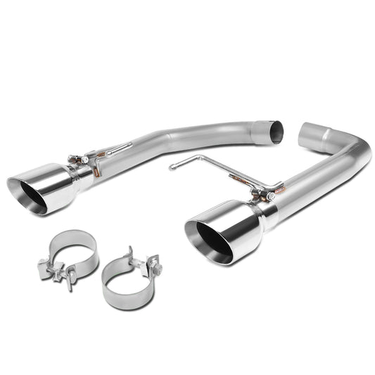 TUBERIA CATBACK AXELBACK - 15-17 FORD MUSTANG 5.0L - DUAL ROLLED TIP - STAINLESS STEEL