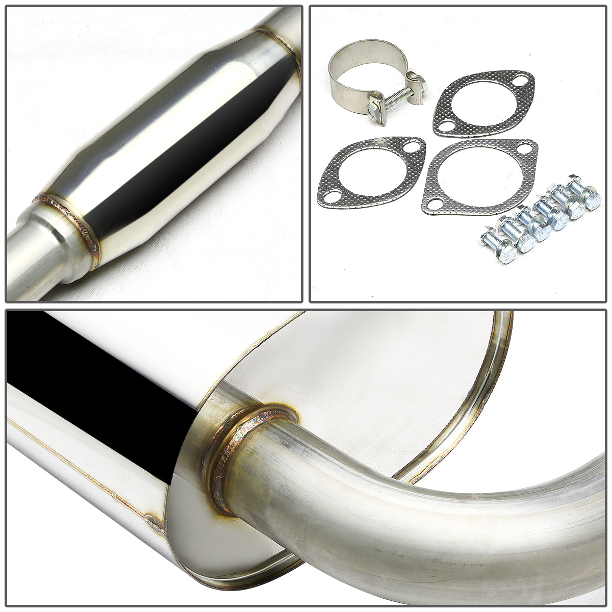 TUBERIA CATBACK CATBACK - 09-15 NISSAN MAXIMA - 3.5L V7 - DUAL BURNT TIP - STAINLESS STEEL