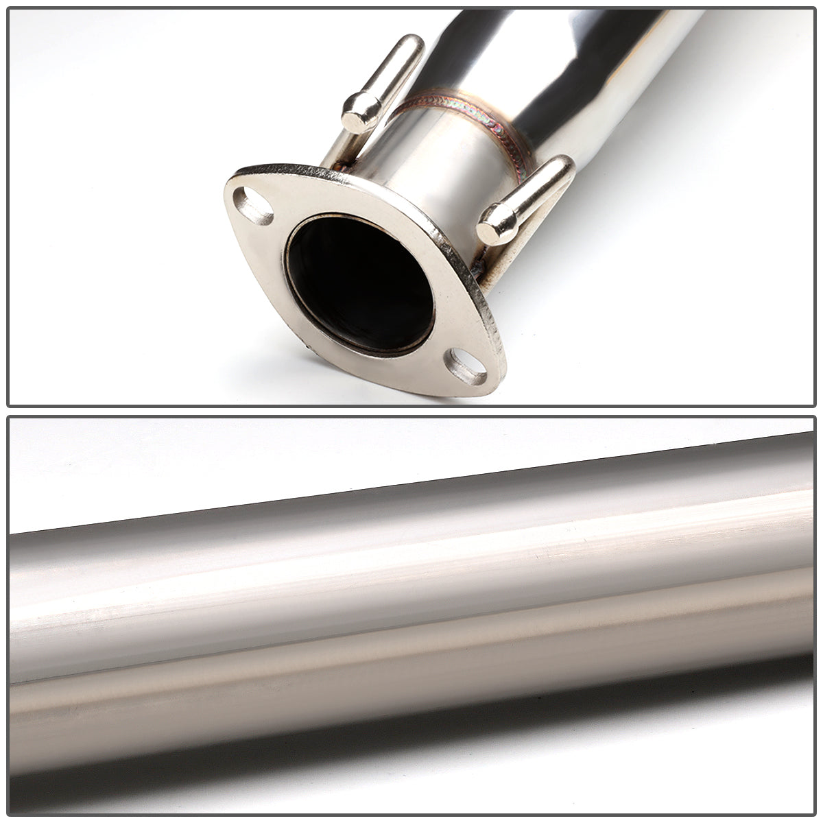 TUBERIA CATBACK CATBACK - 02-06 ACURA RSX DC5 - OE STYLE - SINGLE ROLLED TIP - STAINLESS STEEL