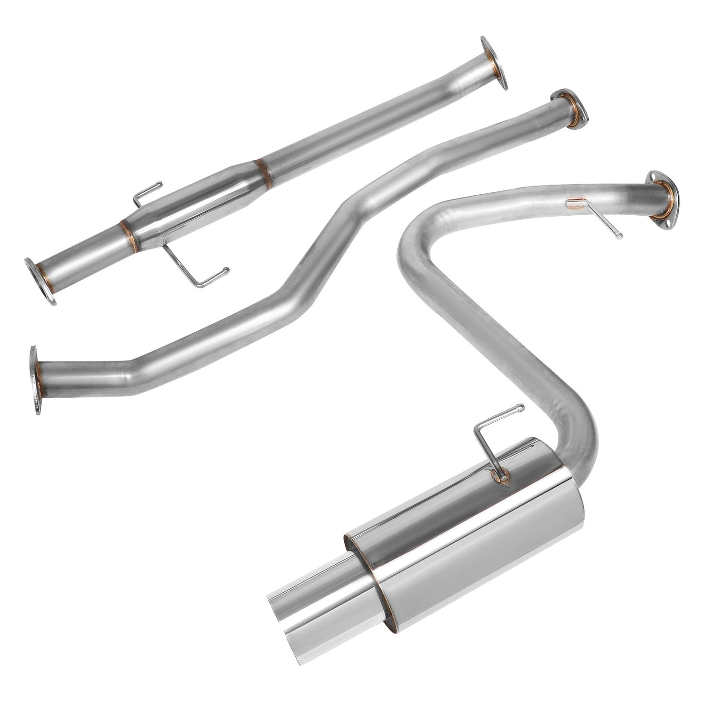 TUBERIA CATBACK CATBACK - 05-10 SCION TC 2.4L - SINGLE TIP - STAINLESS STEEL