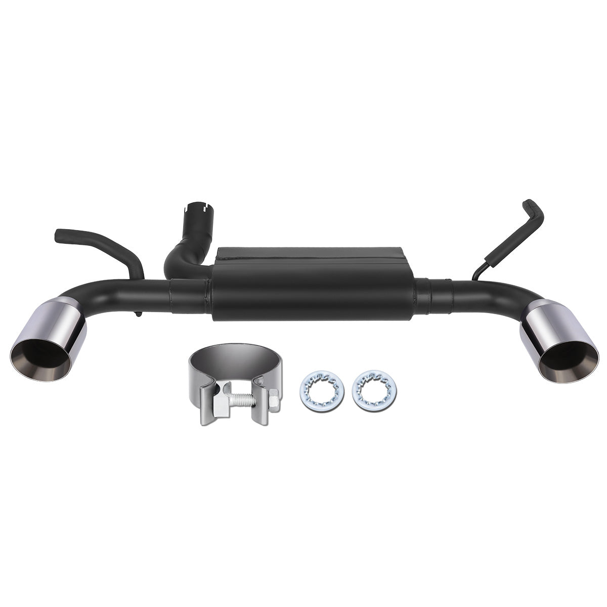 TUBERIA CATBACK CATBACK - 12-17 JEEP WRANGLER / 2018 JEEP WRANGLER JK - FITS MODELS WITH 3.6L ENGINE - ALUMINIZED / STAINLESS