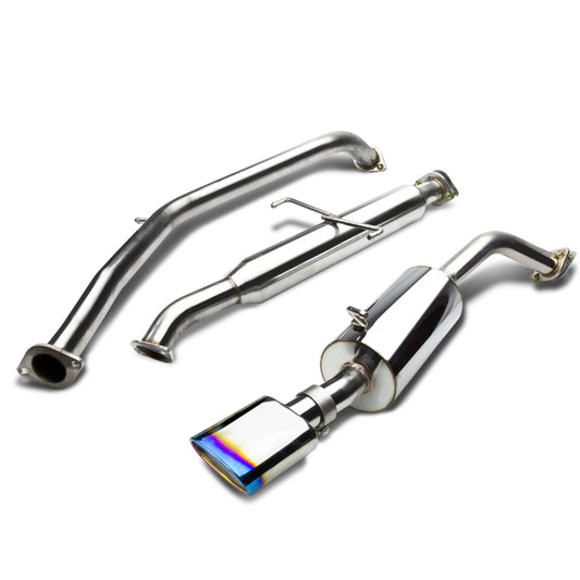 TUBERIA CATBACK CATBACK - 08-11 SCION XB - SINGLE OVAL BURNT TIP - STAINLESS STEEL