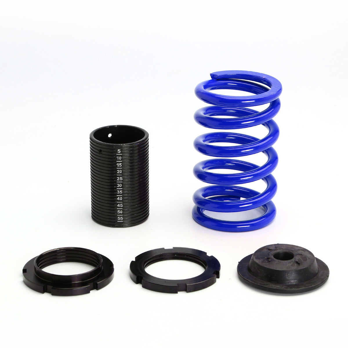 COILOVER 01-05 HONDA CIVIC - SCALE - BLACK SLEEVE / BLACK TOP / BLUE SPRING