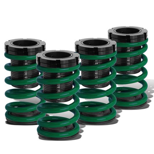 COILOVER 01-05 HONDA CIVIC - SCALE - BLACK SLEEVE / BLACK TOP / GREEN SPRING