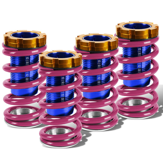COILOVER 88-00 HONDA CIVIC / 88-91 CRX / 93-97 DEL SOL / 90-01 INTEGRA - SCALE - BLUE SLEEVES / GOLD TOP / PURPLE SPRING