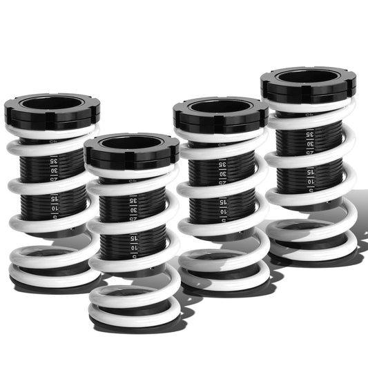 COILOVER 88-00 HONDA CIVIC / 88-91 CRX / 93-97 DEL SOL / 90-01 INTEGRA - SCALE - BLACK SLEEVES / BLACK TOP / WHITE SPRING