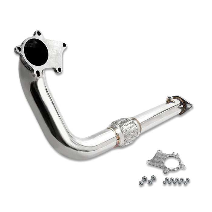 DOWNPIPE 88-00 CIVIC - 88-91 CRX - 93-97 DEL SOL - 90-01 INTEGRA B/D SERIES - T3/T4 5 BOLT - 2.5" W/FLEX PIPE