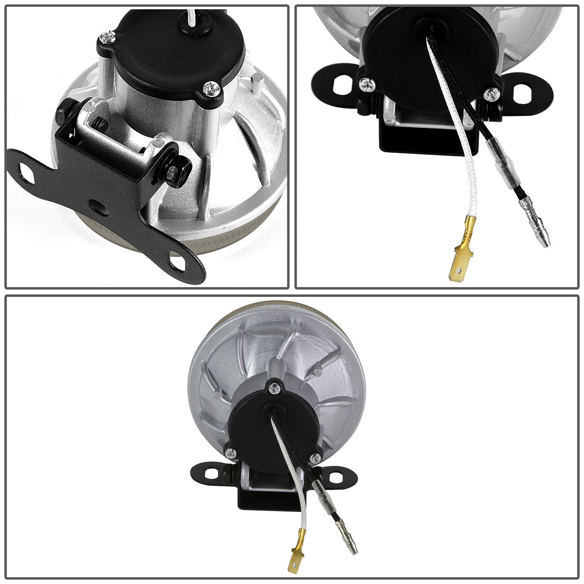 FAROS DE NIEBLA UNIVERSAL - ROUND - 3.5 INCH - H3 BULB - SMOKE