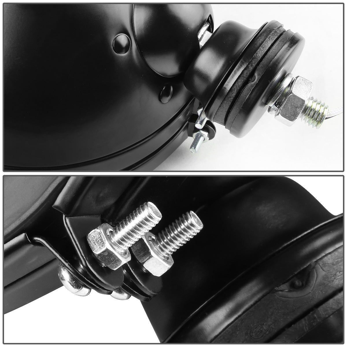 FAROS DE NIEBLA UNIVERSAL - ROUND - 6 INCH SUPER 4X4 - W/ SWITCH - H3 BULB - CHROME / BLACK