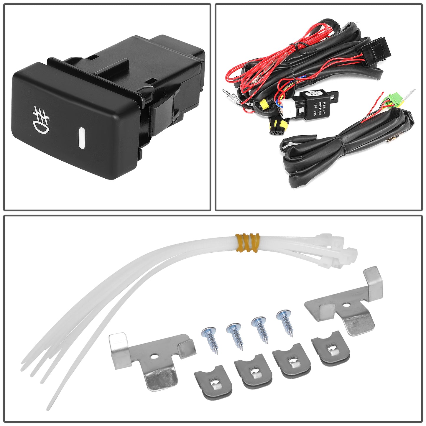 FAROS DE NIEBLA 02-04 ACURA RSX 2-DR - W/ SWITCH - H11 BULB - CLEAR