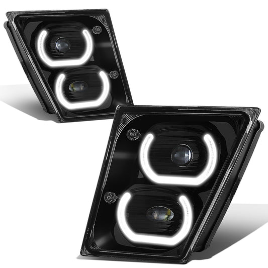 FAROS DE NIEBLA 04-18 VOLVO VN VNL 300, 400, 430, 630, 740, 760, 860 - HALO DRL WILL REQUIRE WIRING TO EXISTING LIGHTING - BLACK