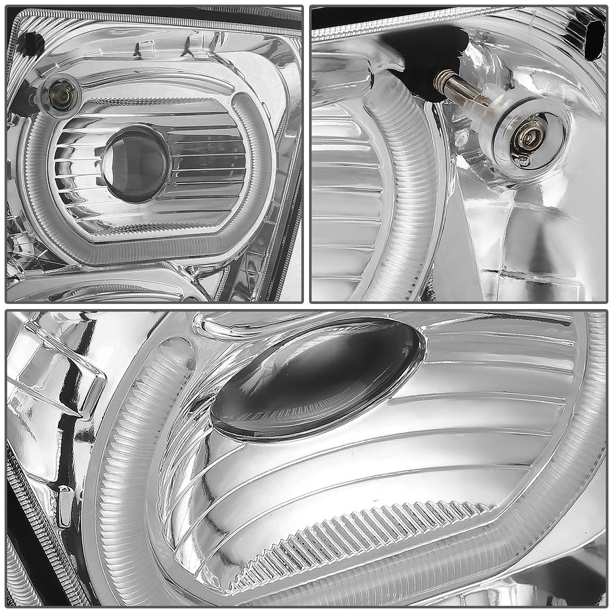 FAROS DE NIEBLA 04-18 VOLVO VN VNL 300, 400, 430, 630, 740, 760, 860 - HALO DRL WILL REQUIRE WIRING TO EXISTING LIGHTING - CLEAR