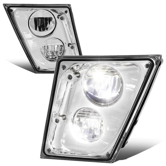 FAROS DE NIEBLA 03-17 VOLVO VN VNL VNM VNX MODEL TRUCKS - LED - CHROME
