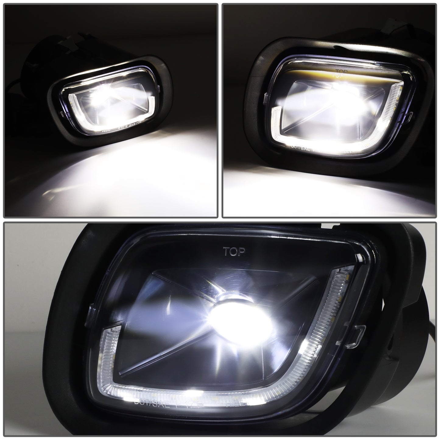 FAROS DE NIEBLA 08-17 FREIGHTLINER CASCADIA - PROJECTOR - 3D - LED - BLACK