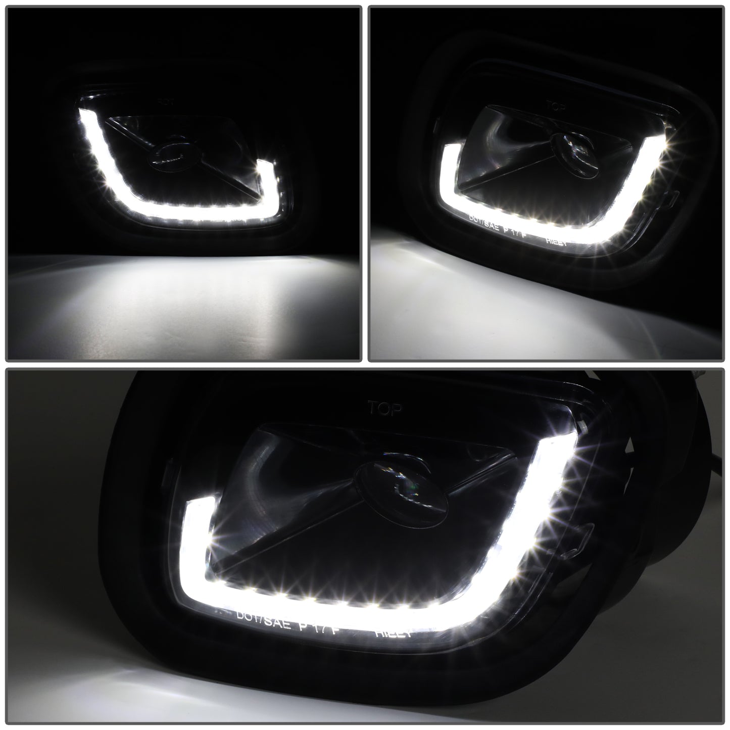 FAROS DE NIEBLA 08-17 FREIGHTLINER CASCADIA - PROJECTOR - 3D - LED - BLACK