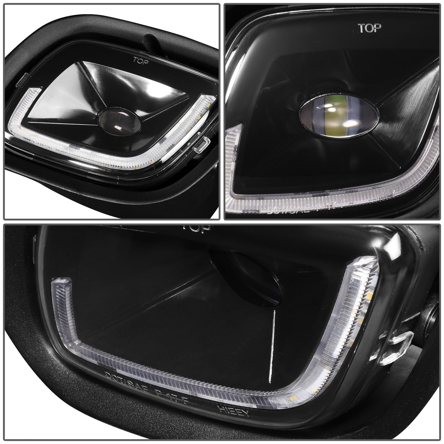 FAROS DE NIEBLA 08-17 FREIGHTLINER CASCADIA - PROJECTOR - 3D - LED - BLACK