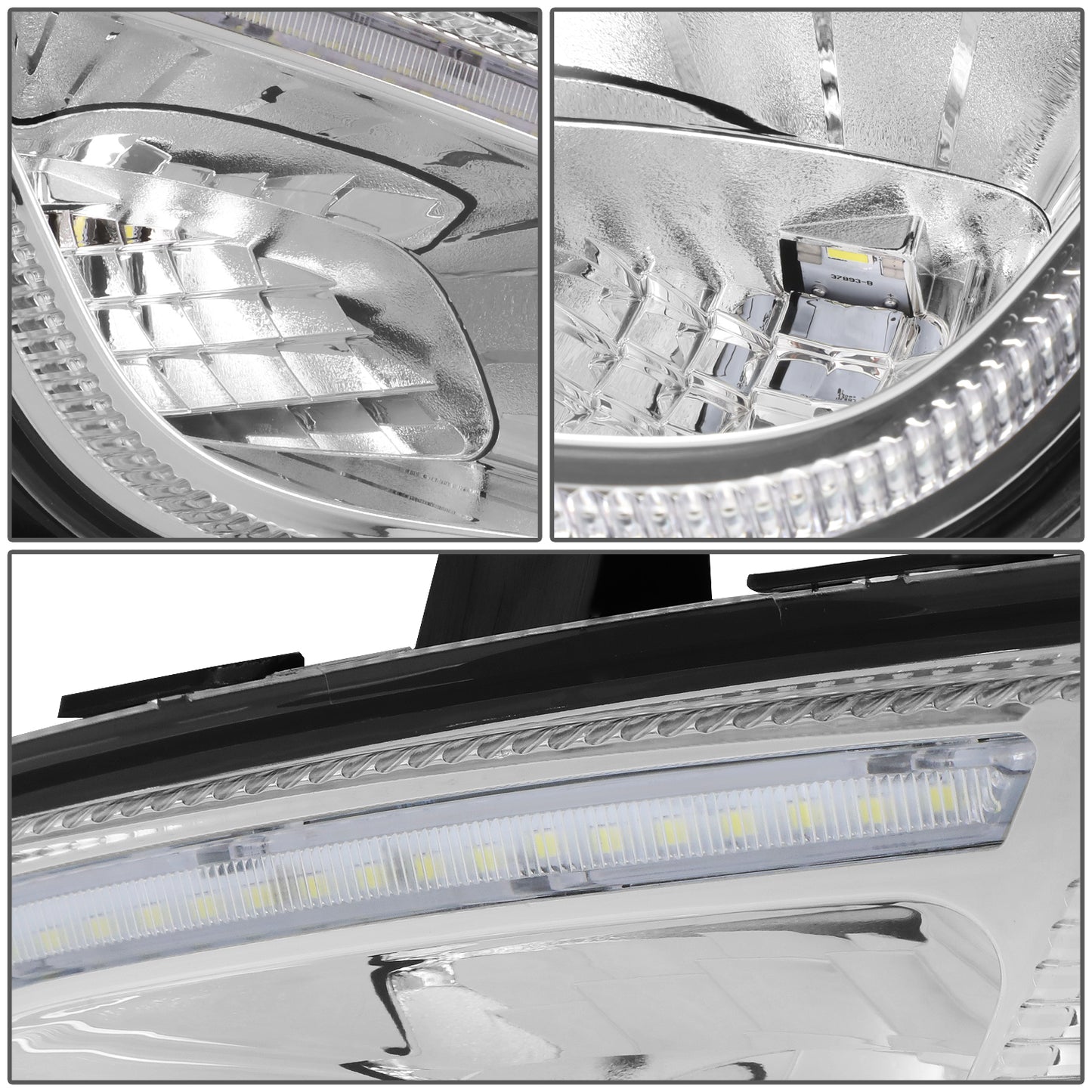 FAROS DE NIEBLA 18-22 FREIGHTLINER CASCADIA - REFLECTOR - 3D - FULL LED - CHROME