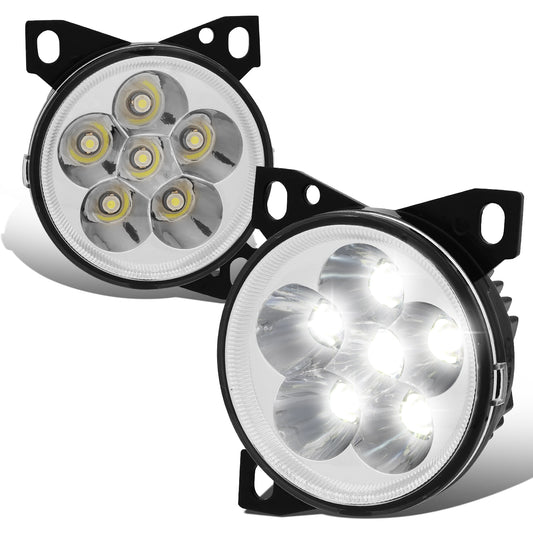 FAROS DE NIEBLA 08-15 KENWORTH T660 / 13-20 PETERBILT 579 / 11-20 PETERBILT 587 - REFLECTOR - FULL LED - CHROME