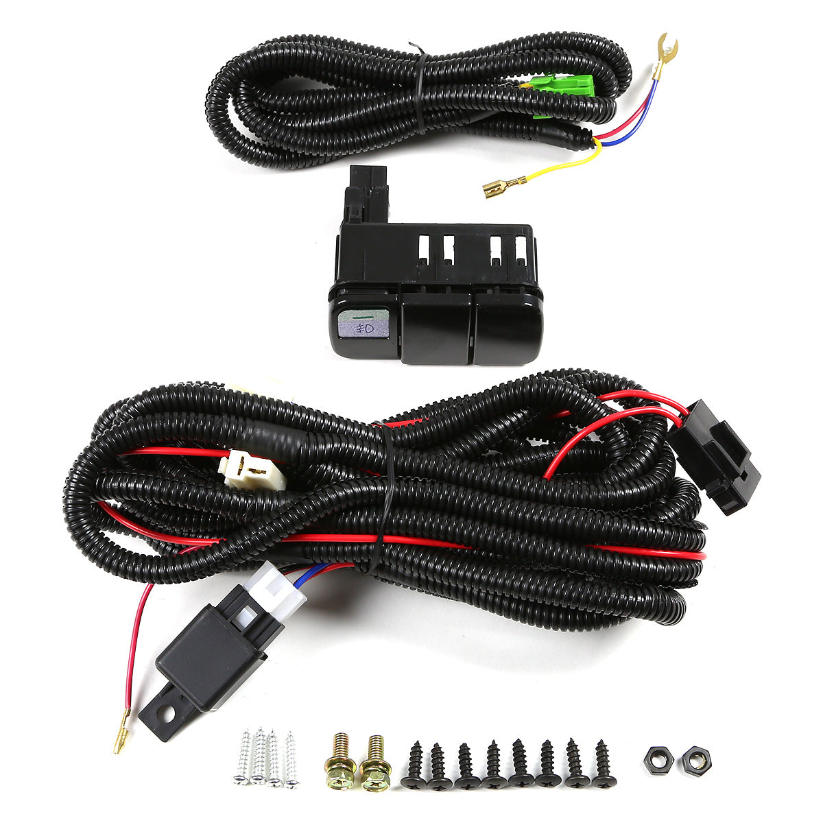 FAROS DE NIEBLA 92-95 HONDA CIVIC 2/3-DR - W/ SWITCH - H3 BULB - AMBER