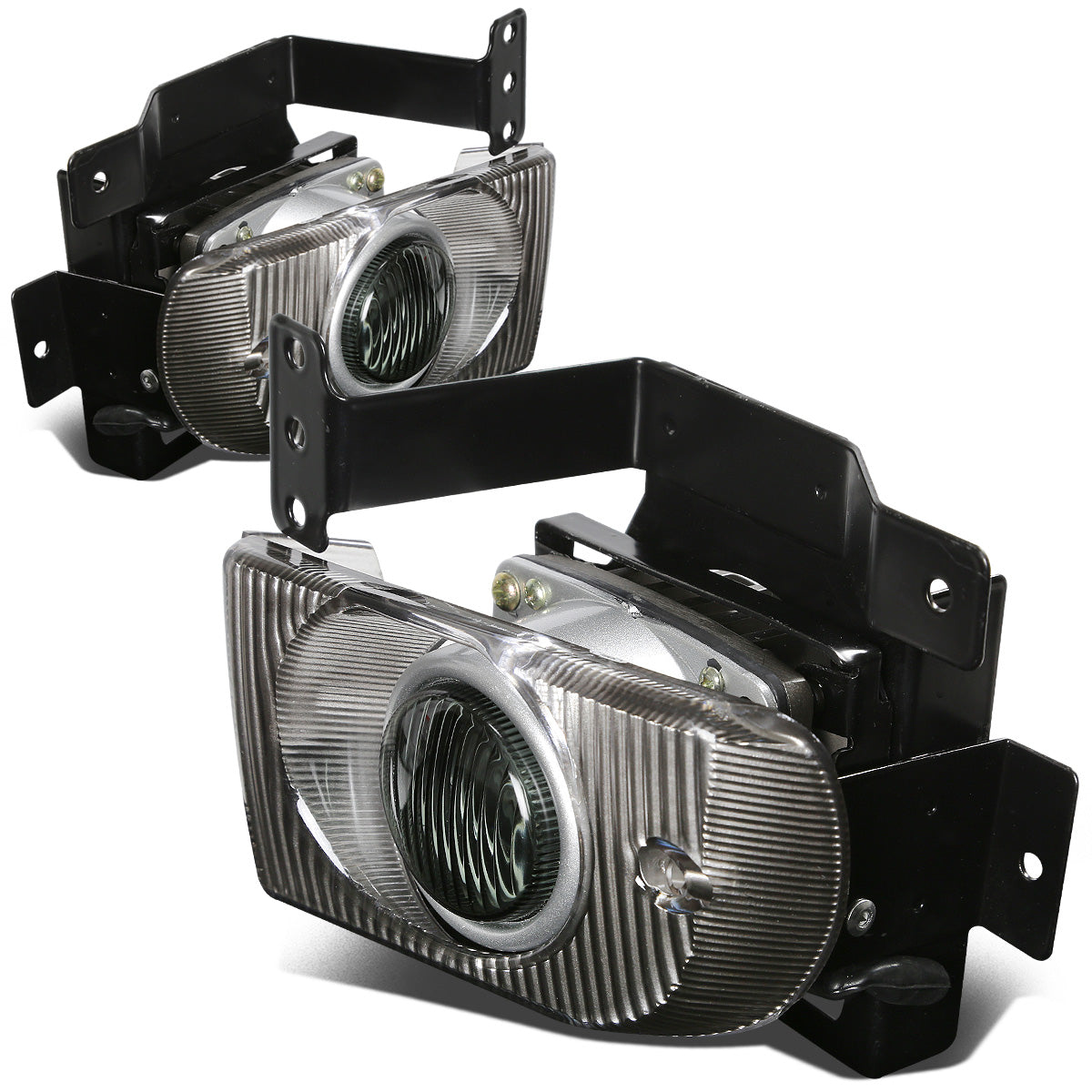 FAROS DE NIEBLA 92-95 HONDA CIVIC 4-DR - W/ SWITCH - H3 BULB - SMOKE