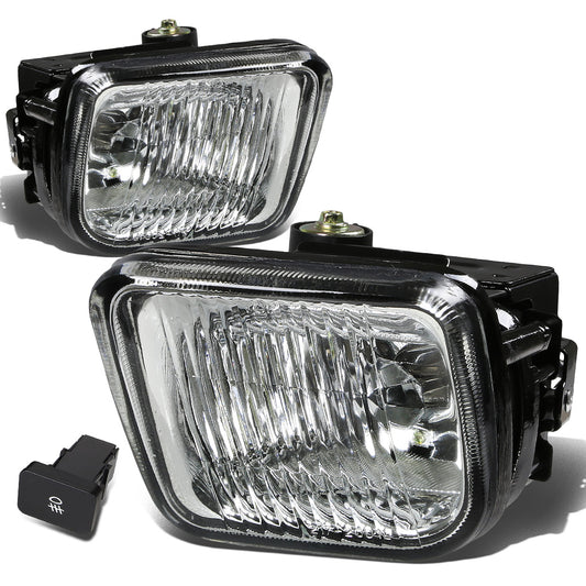 FAROS DE NIEBLA 96-98 HONDA CIVIC 2/3/4-DR - W/ SWITCH - H3 BULB - CLEAR