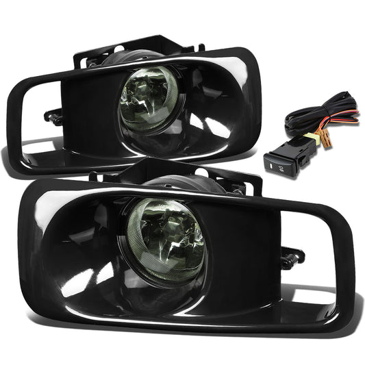 FAROS DE NIEBLA 99-00 HONDA CIVIC 2/3/4-DR - W/ SWITCH - H2 BULB - SMOKE