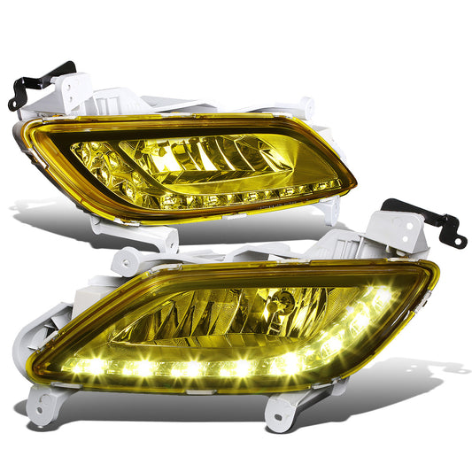 FAROS DE NIEBLA 12-16 HYUNDAI VELOSTER 3-DR - LED DRL - W/ SWITCH - 881 BULB - AMBER