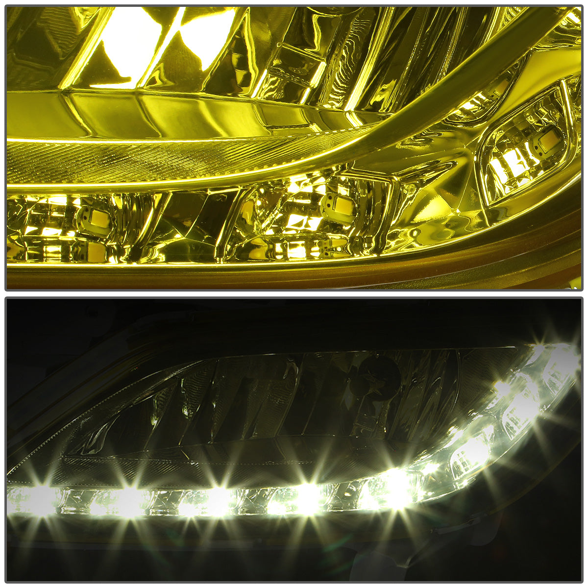 FAROS DE NIEBLA 12-16 HYUNDAI VELOSTER 3-DR - LED DRL - W/ SWITCH - 881 BULB - AMBER