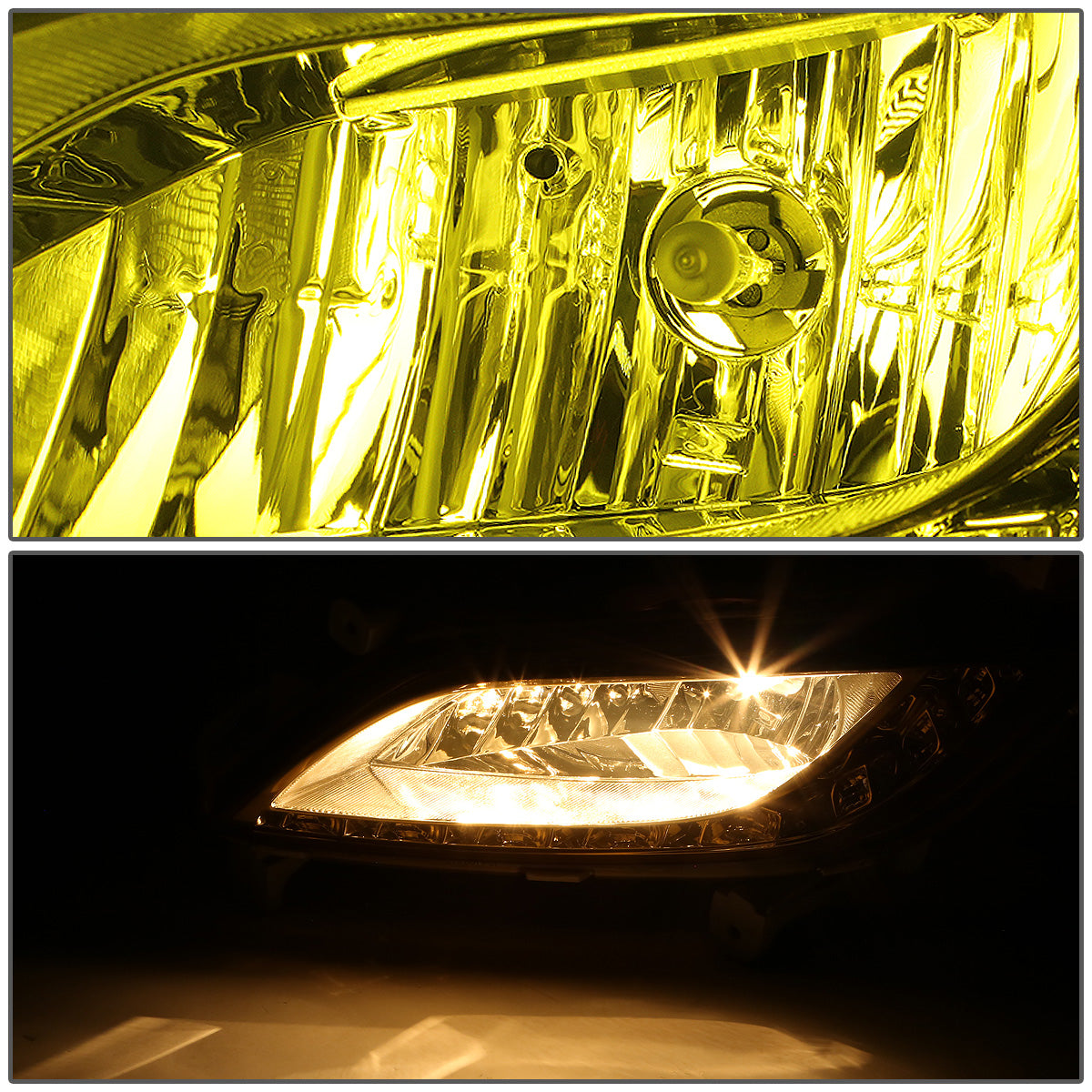 FAROS DE NIEBLA 12-16 HYUNDAI VELOSTER 3-DR - LED DRL - W/ SWITCH - 881 BULB - AMBER