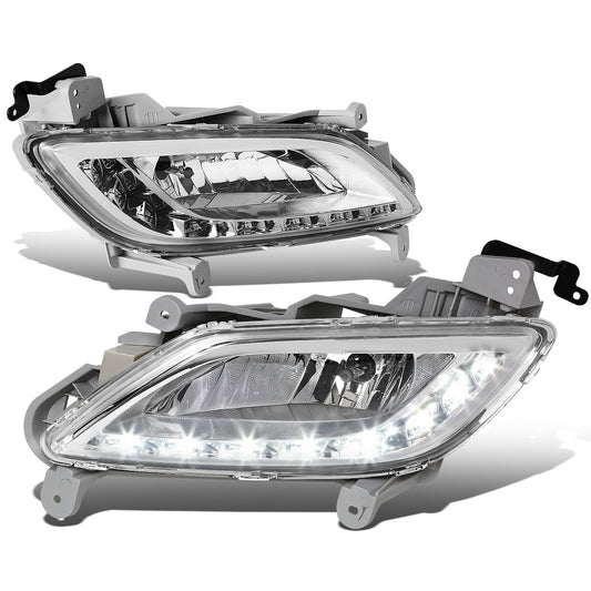 FAROS DE NIEBLA 12-16 HYUNDAI VELOSTER - LED DRL - W/ SWITCH - 881 BULB - CLEAR