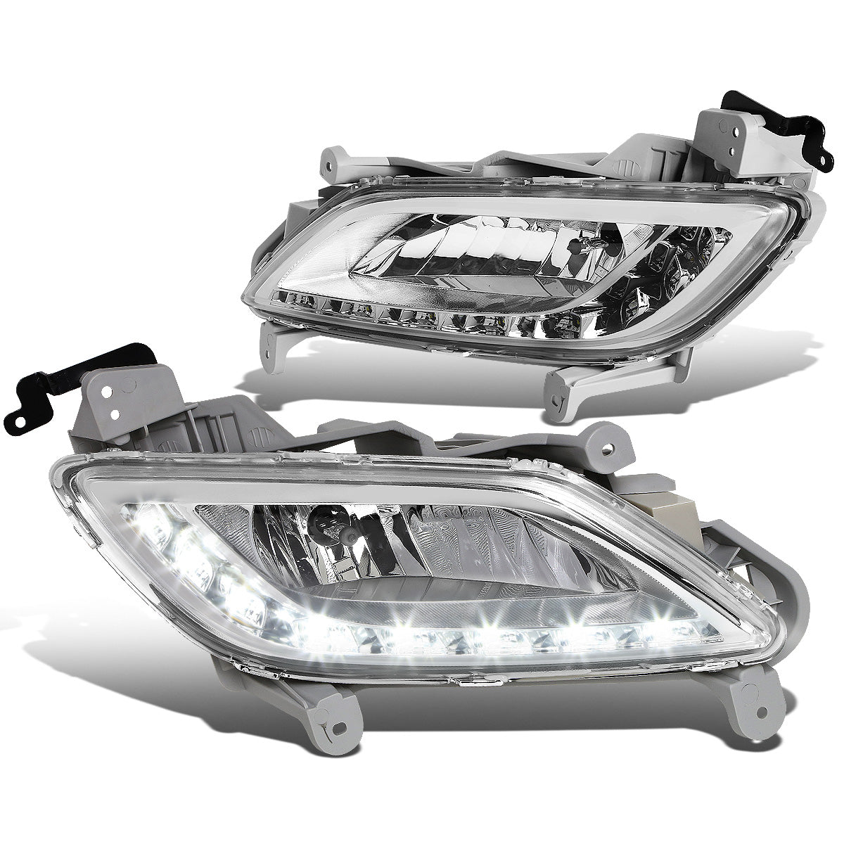 FAROS DE NIEBLA 12-16 HYUNDAI VELOSTER - LED DRL - W/ SWITCH - 881 BULB - CLEAR