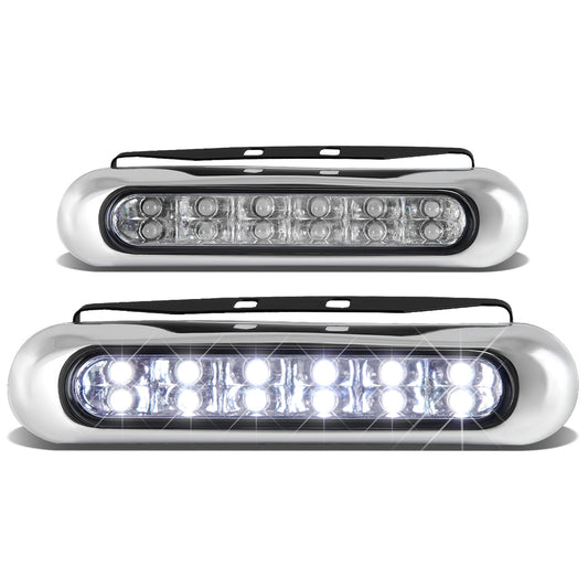 FAROS DE NIEBLA UNIVERSAL - 12 LED - DRL - CLEAR
