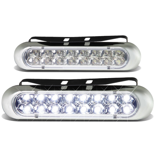 FAROS DE NIEBLA UNIVERSAL - 16 LED - DRL - CLEAR