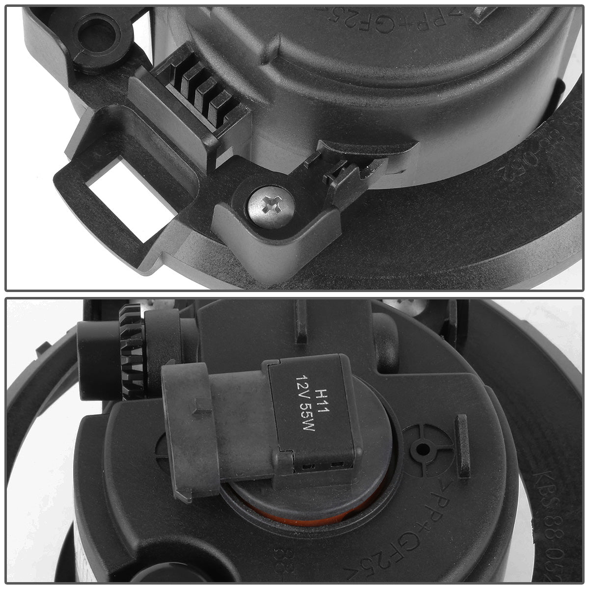 FAROS DE NIEBLA 05-15 NISSAN XTERRA / 08-15 FRONTIER - FITS PLASTIC BUMPER MODELS ONLY - NO SWITCH - H11 BULB - CLEAR