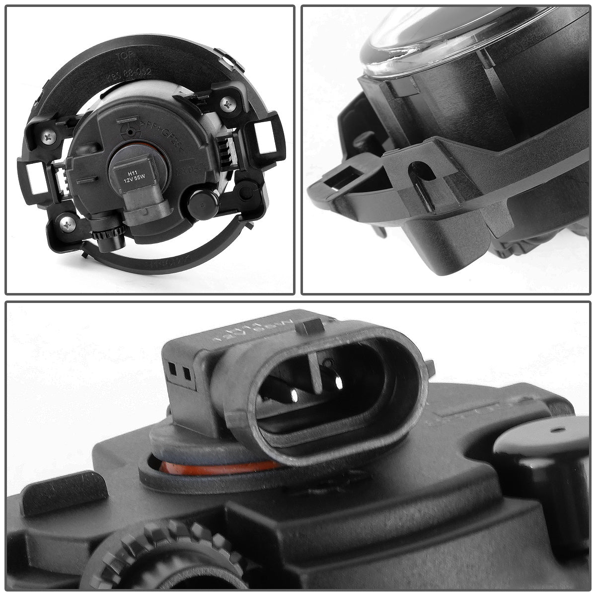 FAROS DE NIEBLA 05-15 NISSAN XTERRA / 08-15 FRONTIER - FITS PLASTIC BUMPER MODELS ONLY - NO SWITCH - H11 BULB - CLEAR