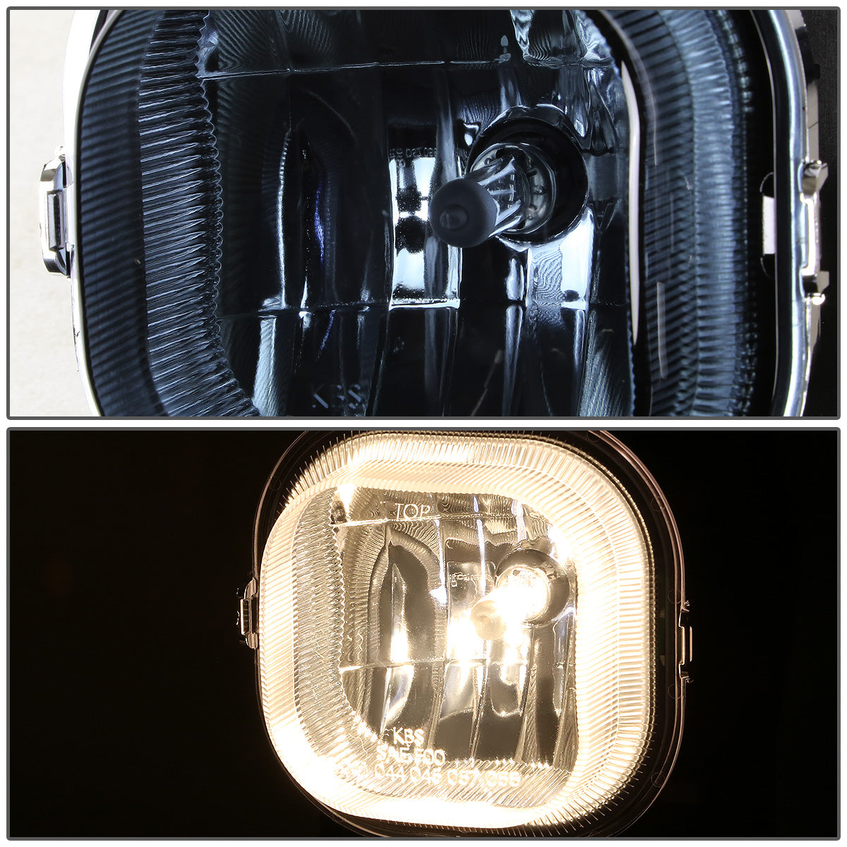 FAROS DE NIEBLA 08-10 FORD F-250, F-350, F-450, F-550 SUPER DUTY - 2/4-DR - NO SWITCH - H10 BULB - SMOKE