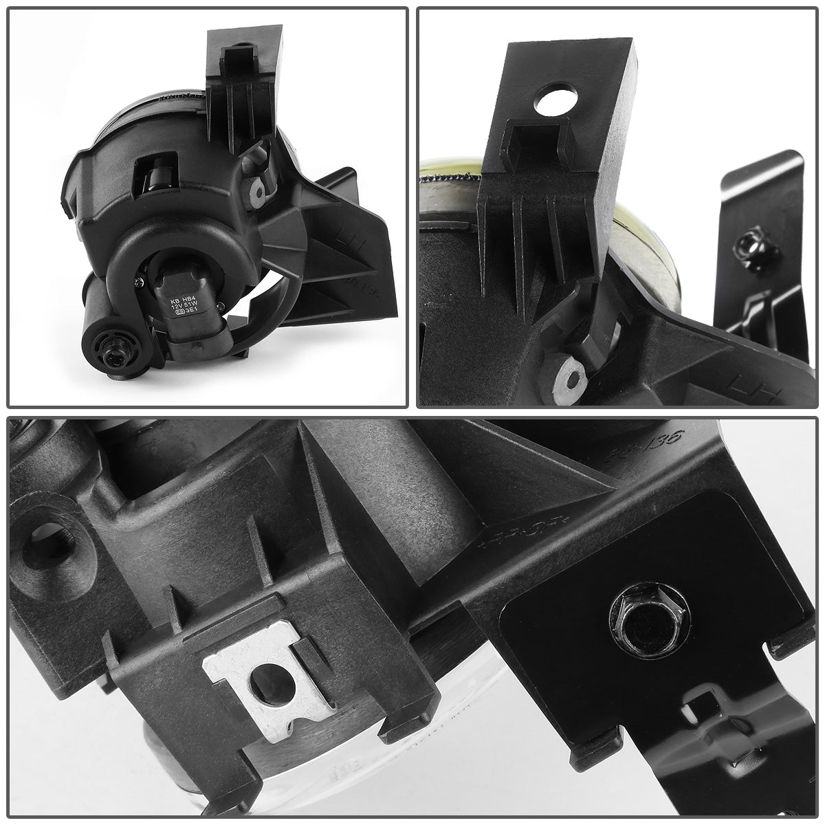 FAROS DE NIEBLA 08-11 SUBARU IMPREZA, WRX 4-DR - DOES NOT FIT STI MODELS - NO SWITCH - 9006 BULB - CLEAR