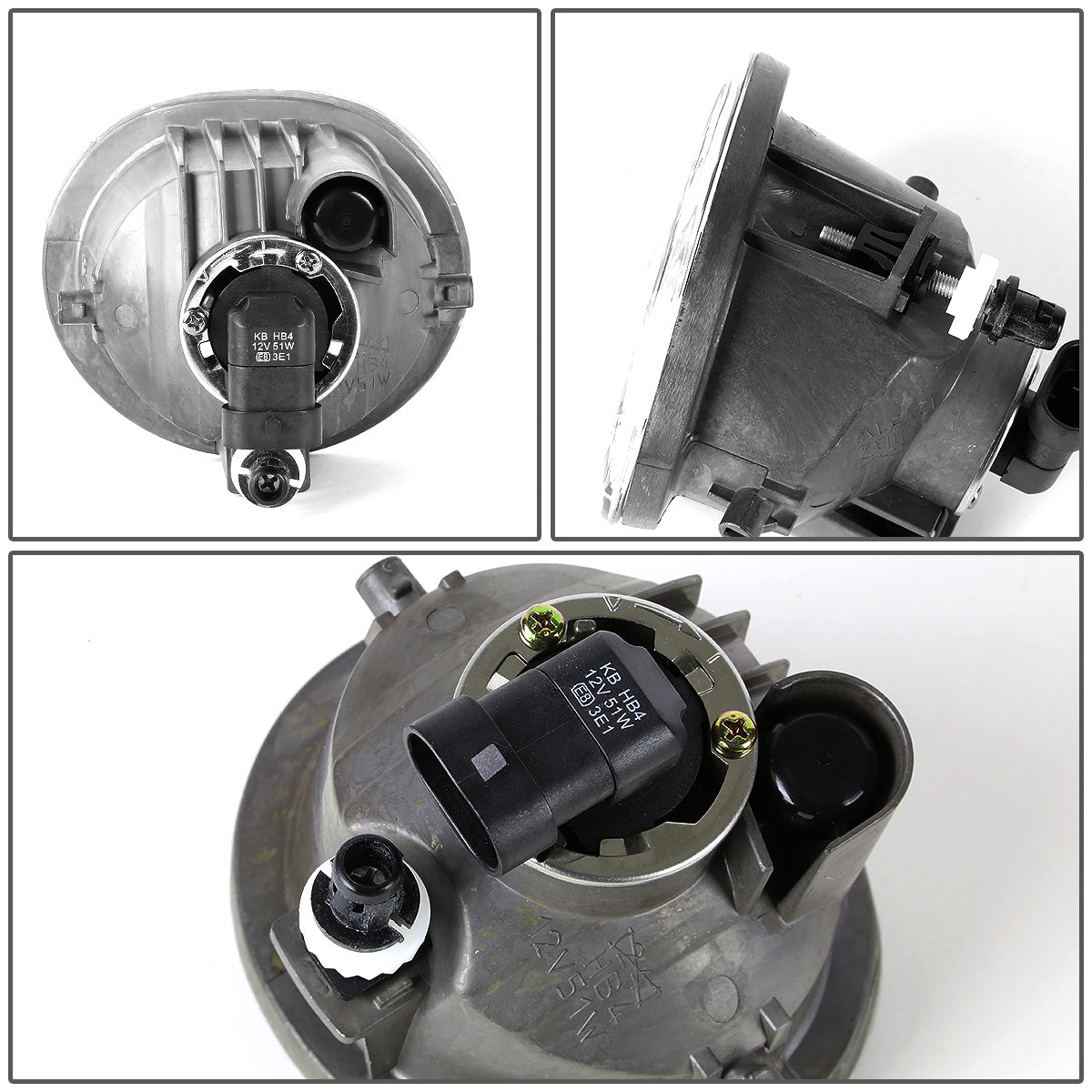 FAROS DE NIEBLA 03-08 TOYOTA MATRIX, PONTIAC VIBE / 04-10 TOYOTA TC W/ PT413-21050 GRILLE 2/4-DR - DOES NOT FIT 07-08 MATRIX XRS - NO SWITCH - 9006 BULB - CLEAR