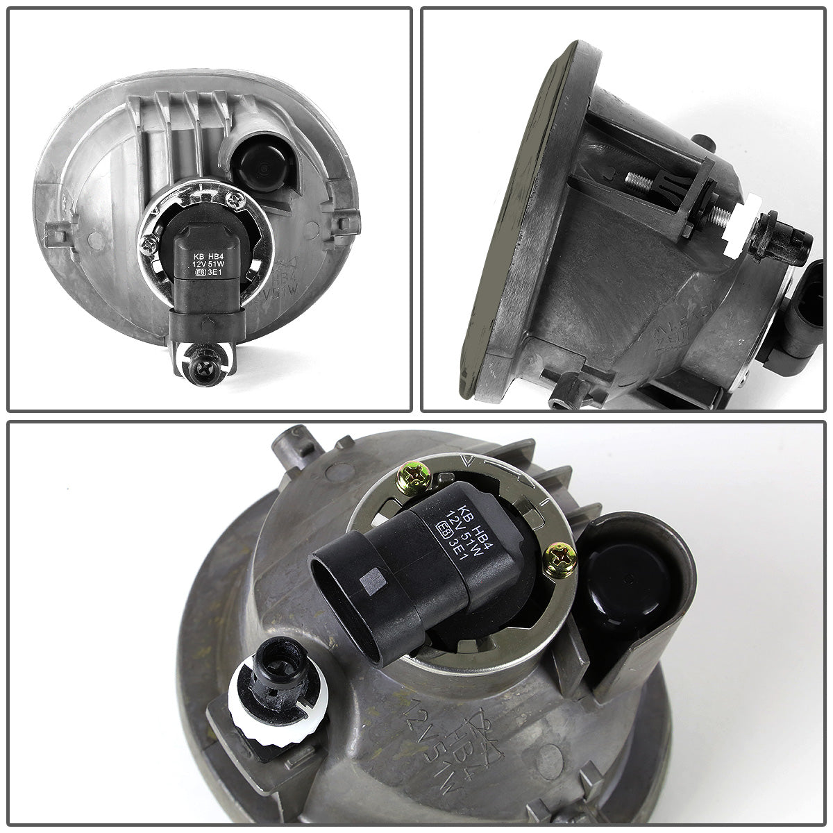 FAROS DE NIEBLA 03-08 TOYOTA MATRIX, PONTIAC VIBE / 04-10 TOYOTA TC W/ PT413-21050 GRILLE 2/4-DR - DOES NOT FIT 07-08 MATRIX XRS - NO SWITCH - 9006 BULB - SMOKE