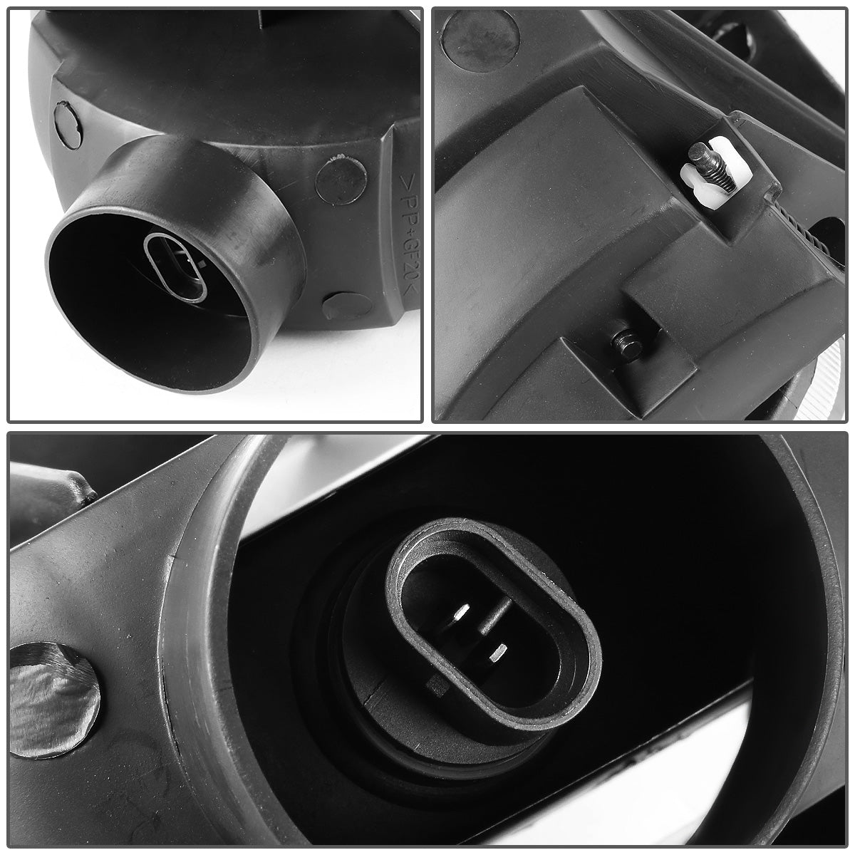 FAROS DE NIEBLA 99-04 FORD MUSTANG GT - 899 BULB - BLACK