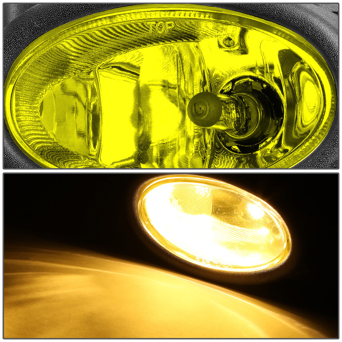 FAROS DE NIEBLA 06-08 HONDA CIVIC 2-DOOR - W/ SWITCH - H11 BULB - AMBER