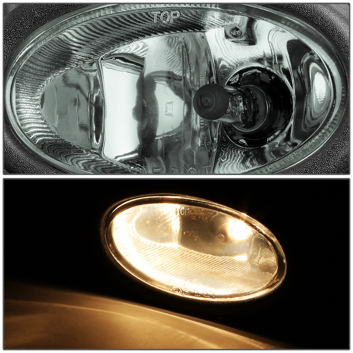 FAROS DE NIEBLA 06-08 HONDA CIVIC 2-DOOR - W/ SWITCH - H11 BULB - SMOKE