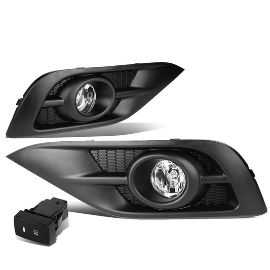 FAROS DE NIEBLA 12-14 HONDA CRV - BLACK TRIM W/ SWITCH - H11 BULB - CLEAR