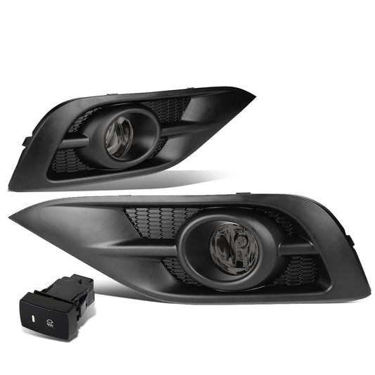 FAROS DE NIEBLA 12-14 HONDA CRV - BLACK TRIM W/ SWITCH - H11 BULB - SMOKE